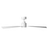 Wac Clean Indoor and Outdoor 3-Blade Smart Ceiling Fan 54in Matte White with Remote Control F-003